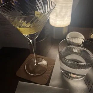Always a classic, Martini with a dash of vermouth &amp; lemon twist.