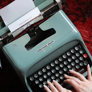 Meet Olive | vintage typewriter known to spill secrets, not cocktails