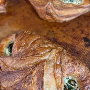 Spinach ricotta croissant