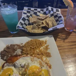 Fresh tostadas to go with the meal