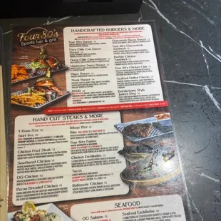 menu, sushi and sashimi