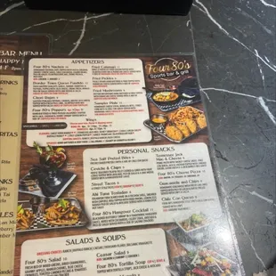 sushi and sashimi, menu