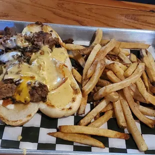 Philly cheesesteak sandwich