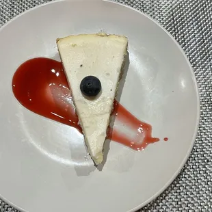 Sous Vide Cheesecake with fresh berries