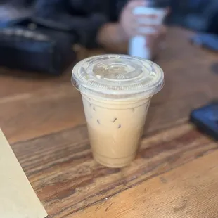 Iced maple latte