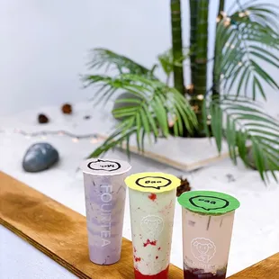 Fresh Taro Milk Tea, Avocado Crush, Fourtea Special Milk Tea | IG: happyfoodieoc