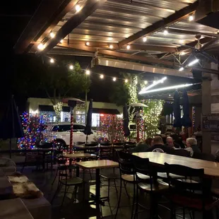 Love coming here when all the pretty Christmas lights are up!