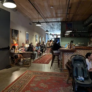 Inside seating areas