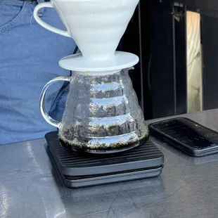 Pour over coffee