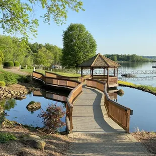 Gazebo on duck pond