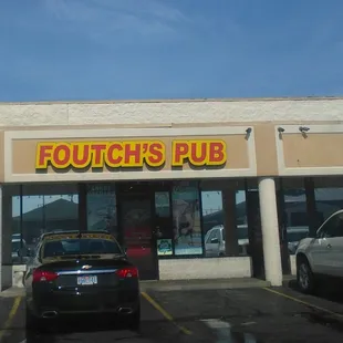 the front of the restaurant