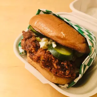 Citric Hot Chicken Sando!