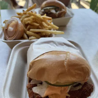 Black Garlic Fried Chicken Sandwich
