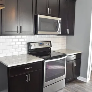 kitchen with stainless steel appliances