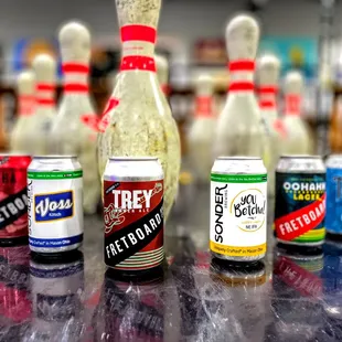 a variety of beers