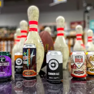 a variety of beers