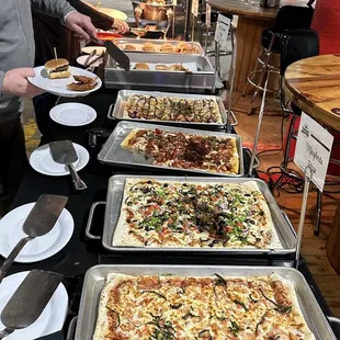 Pizza and sliders were great!