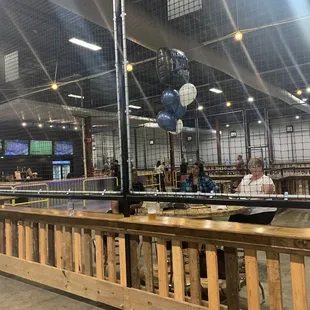 One of the bar areas, back of the building.