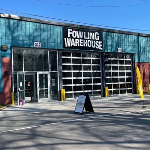 the front of the building