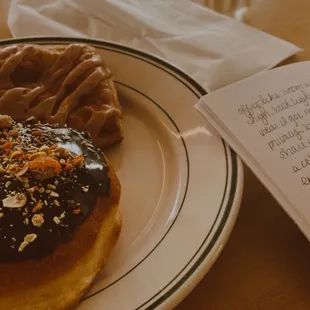 Reese's Pieces donut, raspberry toaster pastry