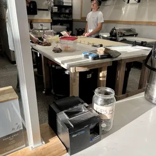 interior, sushi and sashimi