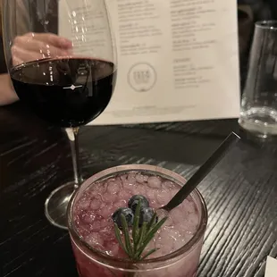 Fabulous cocktail and wine selection