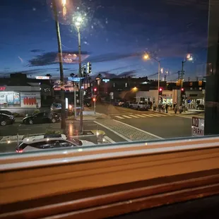 View outside from our table