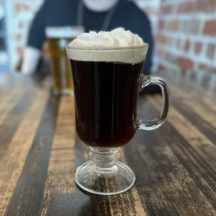 Irish coffee hits the spot