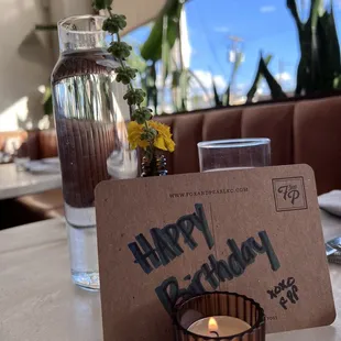 Lovely touch for a birthday