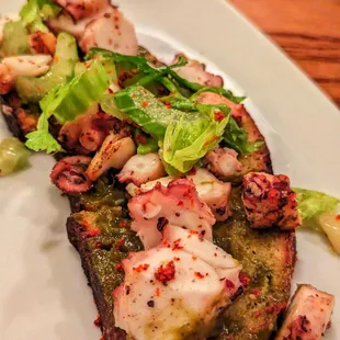 Grilled Octopus Crostini