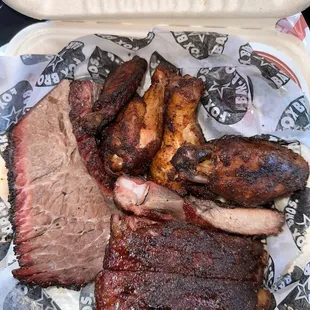 Brisket, Ribs, Wings