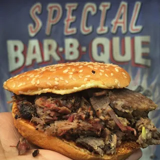 Kid's Chopped Brisket Sandwich