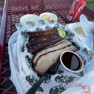 Brisket and Ribs. Great!