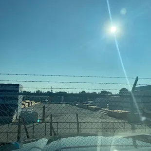 Open air lumber yard