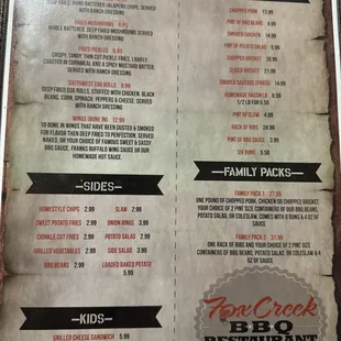 Menu Sept 2024