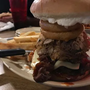 Our famous moo-pig-sooie burgers
