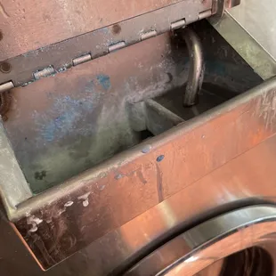 the inside of a washer