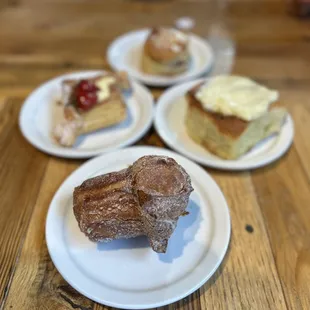a variety of pastries