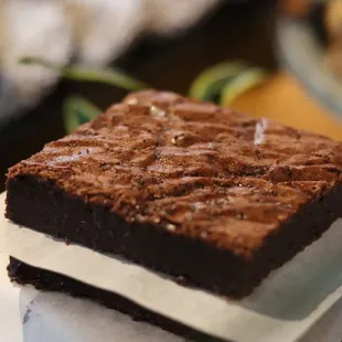 Salted Dark Chocolate Brownie