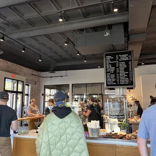 customers at the counter