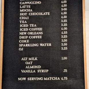 Menu - Feb 2025