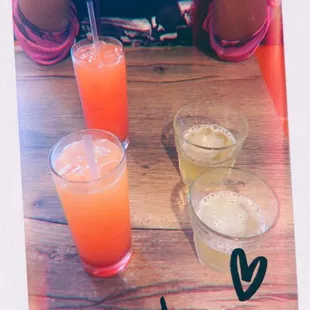 Green Tea Shots &amp; Mango Sunrise