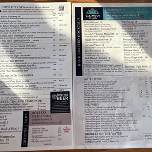 Drink Menu
