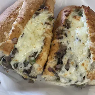 Philly cheese steak sandwich