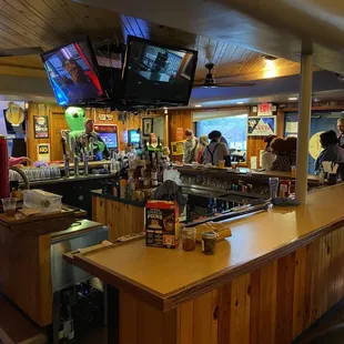 people sitting at the bar