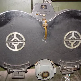 A vintage film rewinder. It still works!