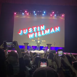 justin williams performing on stage