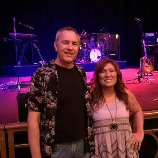 Back stage with Jo Dee Massina. She still has a great voice!