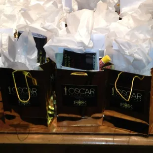 Swag bags! Yelp stick and  Yelp mints included