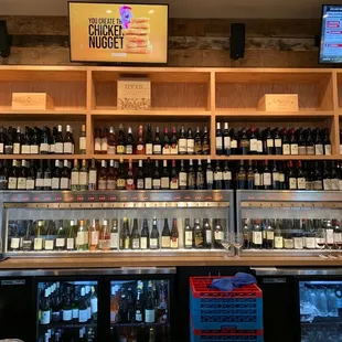 Look at those wines!!